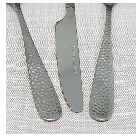 Gibson Home Hammered 46 Piece Textured Flatware Set - Serves 8 - Picture 4 of 6